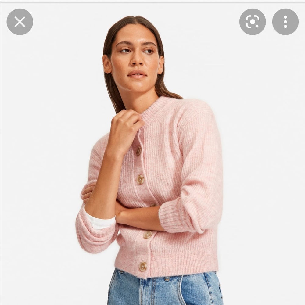 Everlane Cropped Alpaca Cardigan S